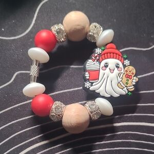 Ghost Cup Charm - Red and White